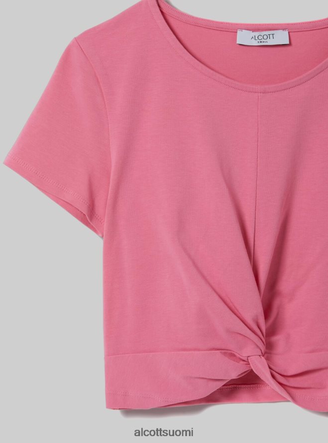 vaatetus fi Alcott naiset leikattu t-paita solmulla wh2 valkoinen HL28P0501
