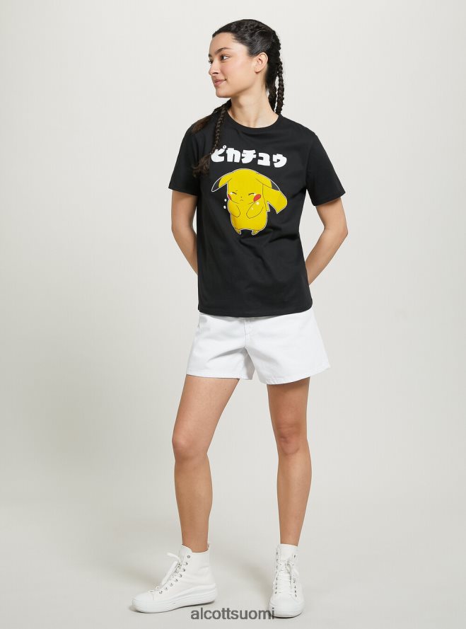 vaatetus fi Alcott naiset pokemon t-paita bk1 musta HL28P036