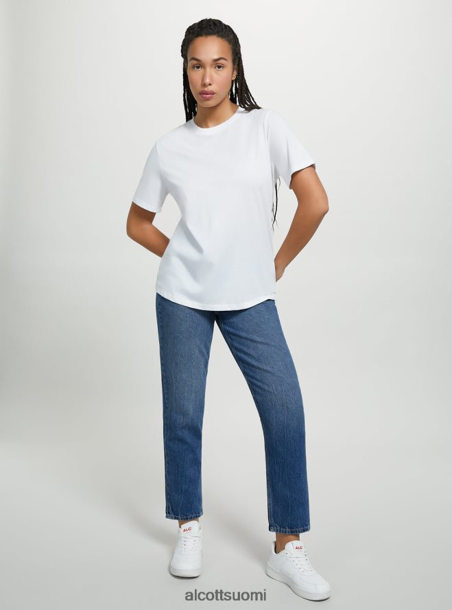 vaatetus fi Alcott naiset puuvillainen pyöreäkauluksinen t-paita wh3 valkoinen HL28P0108