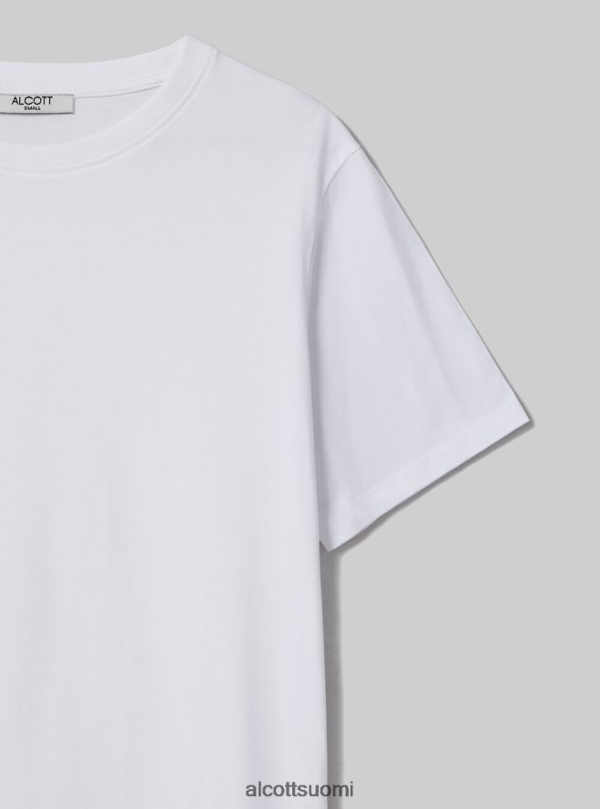 vaatetus fi Alcott naiset puuvillainen pyöreäkauluksinen t-paita wh3 valkoinen HL28P0108
