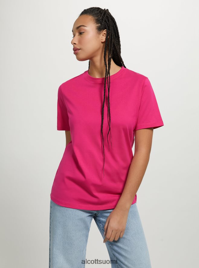 vaatetus fi Alcott naiset puuvillainen pyöreäkauluksinen t-paita wh3 valkoinen HL28P0183