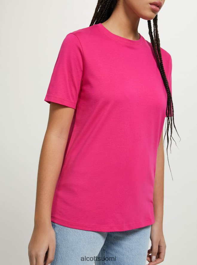 vaatetus fi Alcott naiset puuvillainen pyöreäkauluksinen t-paita wh3 valkoinen HL28P0183