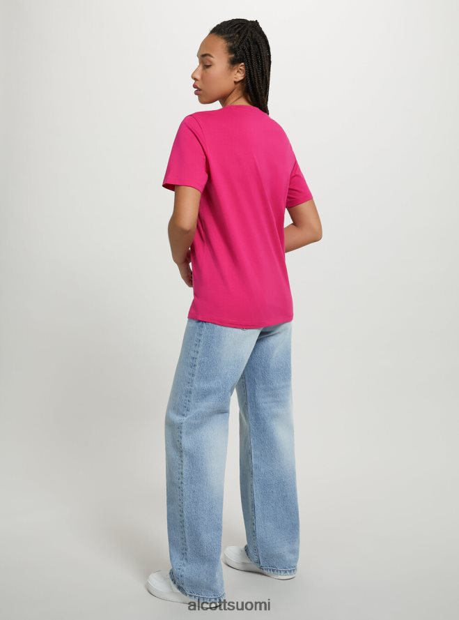 vaatetus fi Alcott naiset puuvillainen pyöreäkauluksinen t-paita wh3 valkoinen HL28P0183