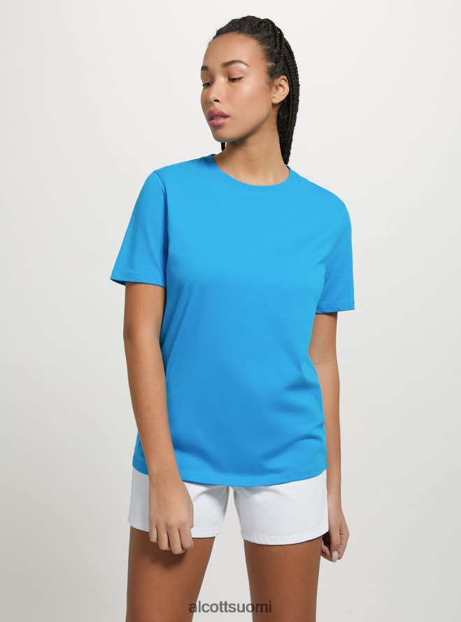 vaatetus fi Alcott naiset puuvillainen pyöreäkauluksinen t-paita wh3 valkoinen HL28P0193