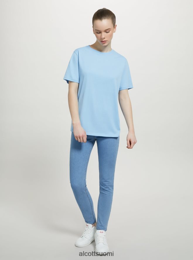 vaatetus fi Alcott naiset puuvillainen pyöreäkauluksinen t-paita wh3 valkoinen HL28P0201