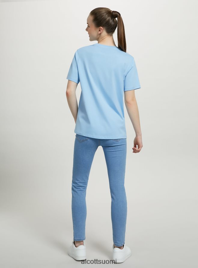 vaatetus fi Alcott naiset puuvillainen pyöreäkauluksinen t-paita wh3 valkoinen HL28P0201