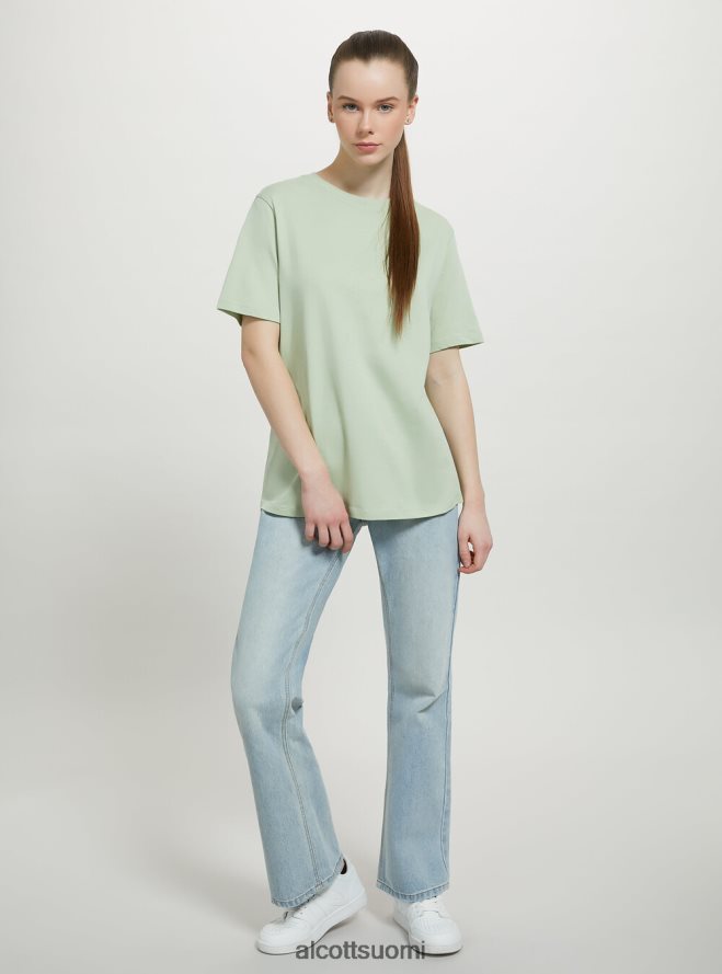 vaatetus fi Alcott naiset puuvillainen pyöreäkauluksinen t-paita wh3 valkoinen HL28P0309