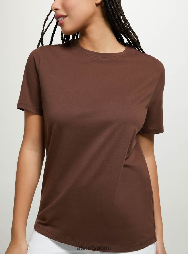 vaatetus fi Alcott naiset puuvillainen pyöreäkauluksinen t-paita wh3 valkoinen HL28P0326