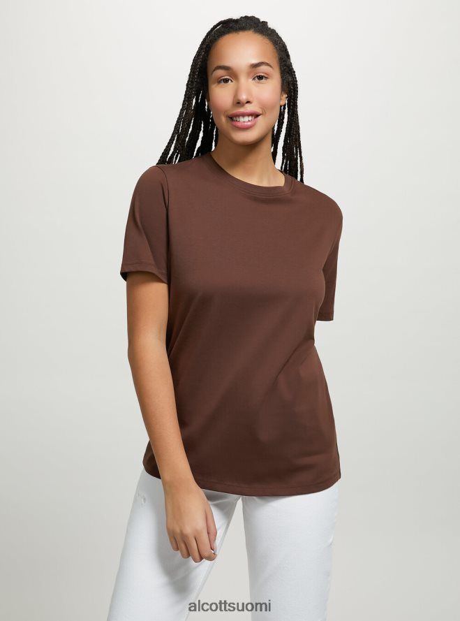 vaatetus fi Alcott naiset puuvillainen pyöreäkauluksinen t-paita wh3 valkoinen HL28P0326