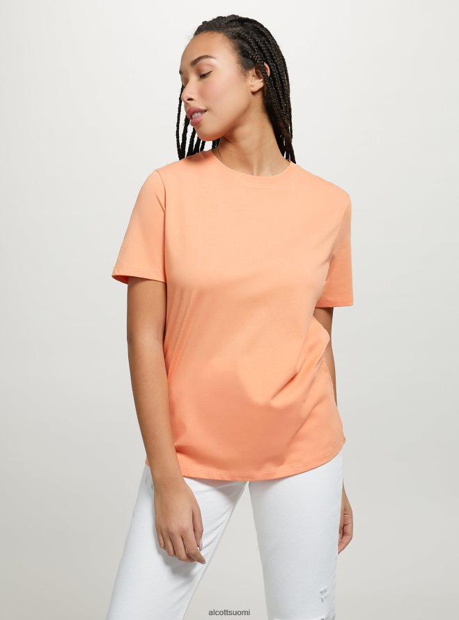 vaatetus fi Alcott naiset puuvillainen pyöreäkauluksinen t-paita wh3 valkoinen HL28P0339