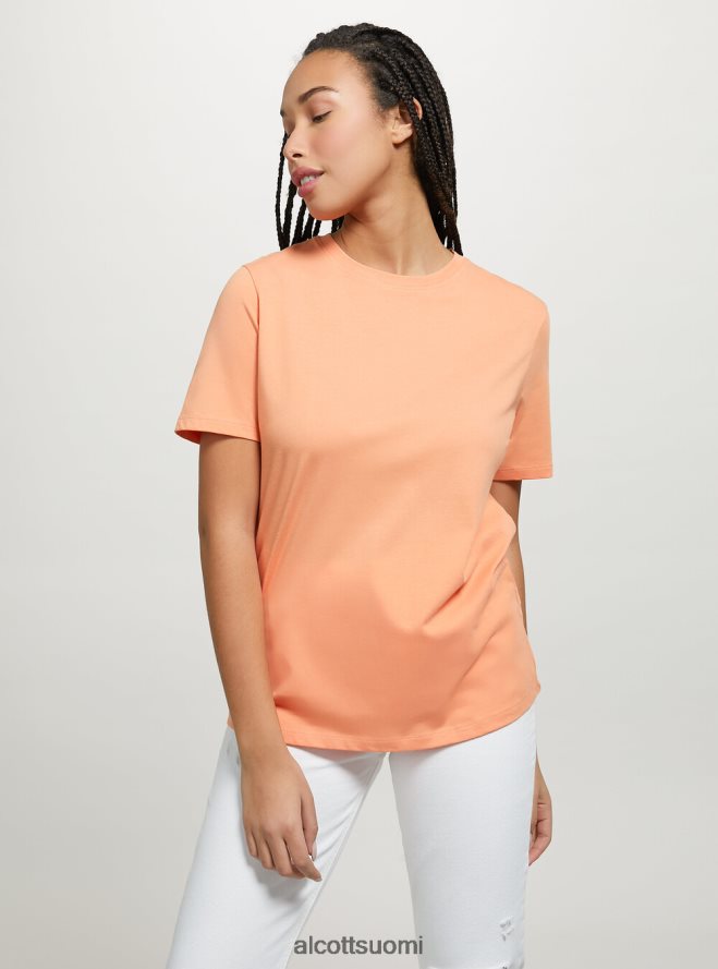 vaatetus fi Alcott naiset puuvillainen pyöreäkauluksinen t-paita wh3 valkoinen HL28P0339