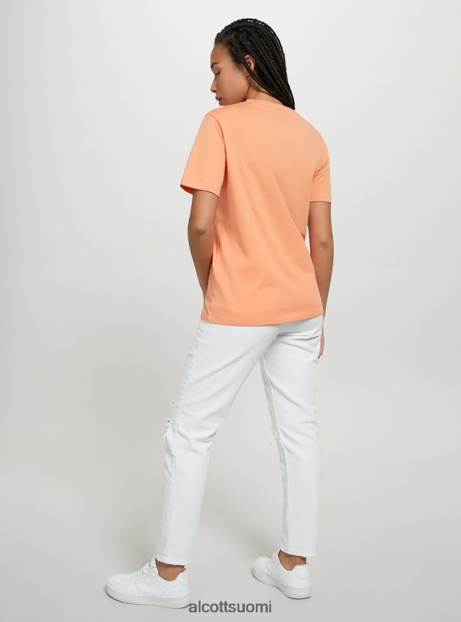 vaatetus fi Alcott naiset puuvillainen pyöreäkauluksinen t-paita wh3 valkoinen HL28P0339