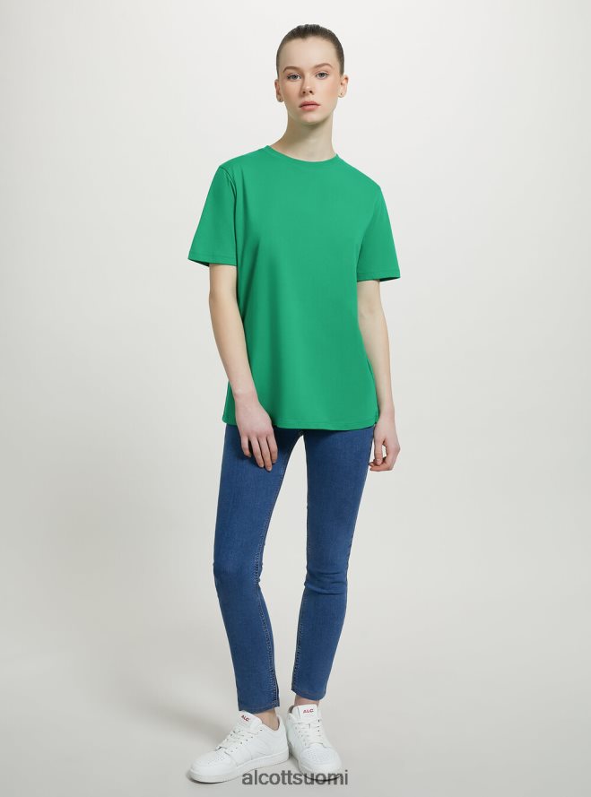 vaatetus fi Alcott naiset puuvillainen pyöreäkauluksinen t-paita wh3 valkoinen HL28P0353