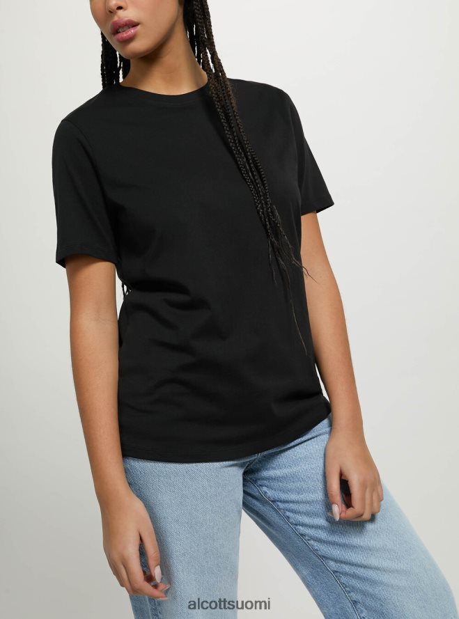 vaatetus fi Alcott naiset puuvillainen pyöreäkauluksinen t-paita wh3 valkoinen HL28P0454