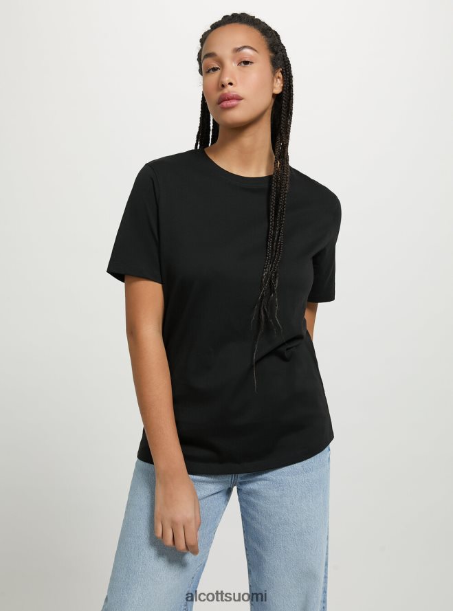 vaatetus fi Alcott naiset puuvillainen pyöreäkauluksinen t-paita wh3 valkoinen HL28P0454