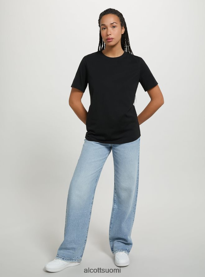 vaatetus fi Alcott naiset puuvillainen pyöreäkauluksinen t-paita wh3 valkoinen HL28P0454