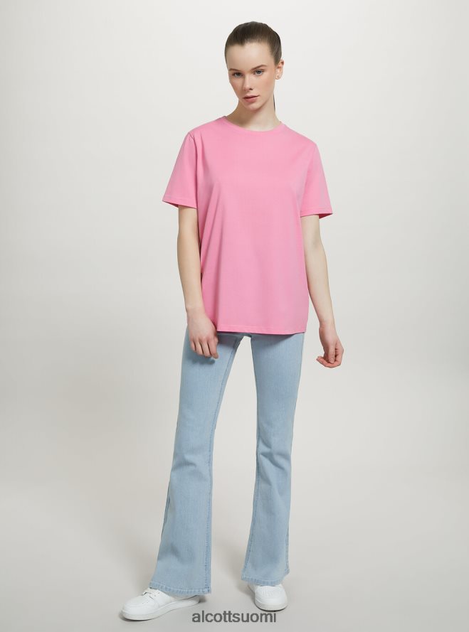 vaatetus fi Alcott naiset puuvillainen pyöreäkauluksinen t-paita wh3 valkoinen HL28P0478