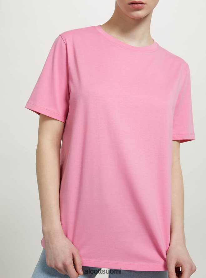 vaatetus fi Alcott naiset puuvillainen pyöreäkauluksinen t-paita wh3 valkoinen HL28P0478