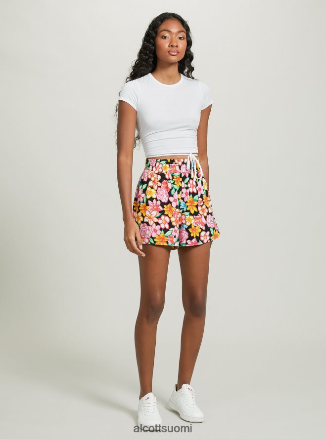 vaatetus fi Alcott naiset rajattu nauhallinen t-paita tai 3 oranssia valoa HL28P0144