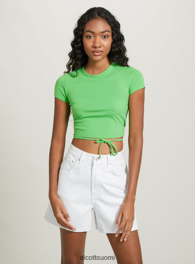 vaatetus fi Alcott naiset rajattu nauhallinen t-paita tai 3 oranssia valoa HL28P0268