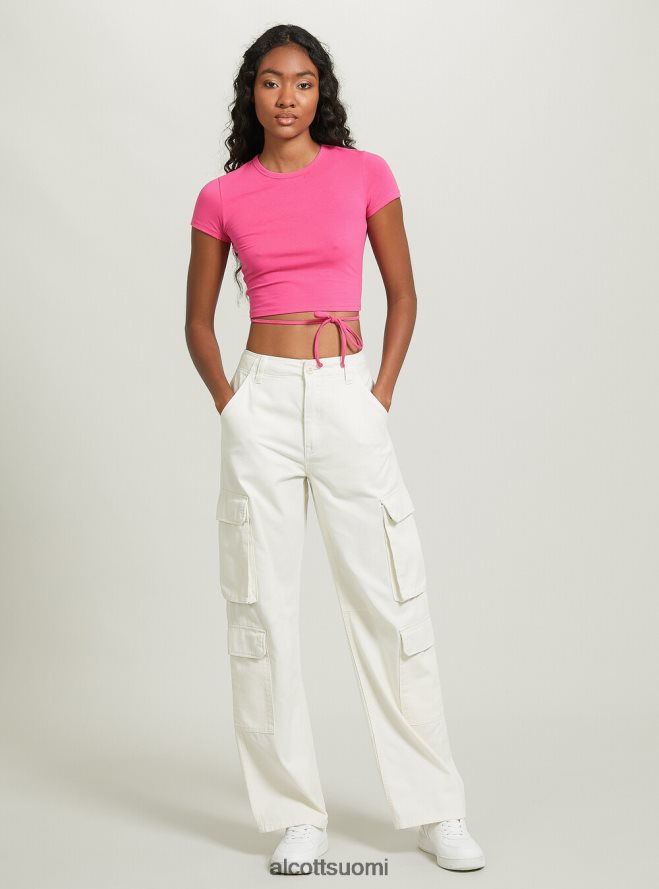 vaatetus fi Alcott naiset rajattu nauhallinen t-paita tai 3 oranssia valoa HL28P0330