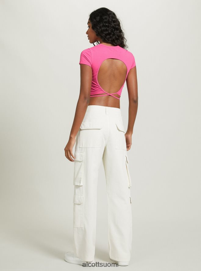 vaatetus fi Alcott naiset rajattu nauhallinen t-paita tai 3 oranssia valoa HL28P0330