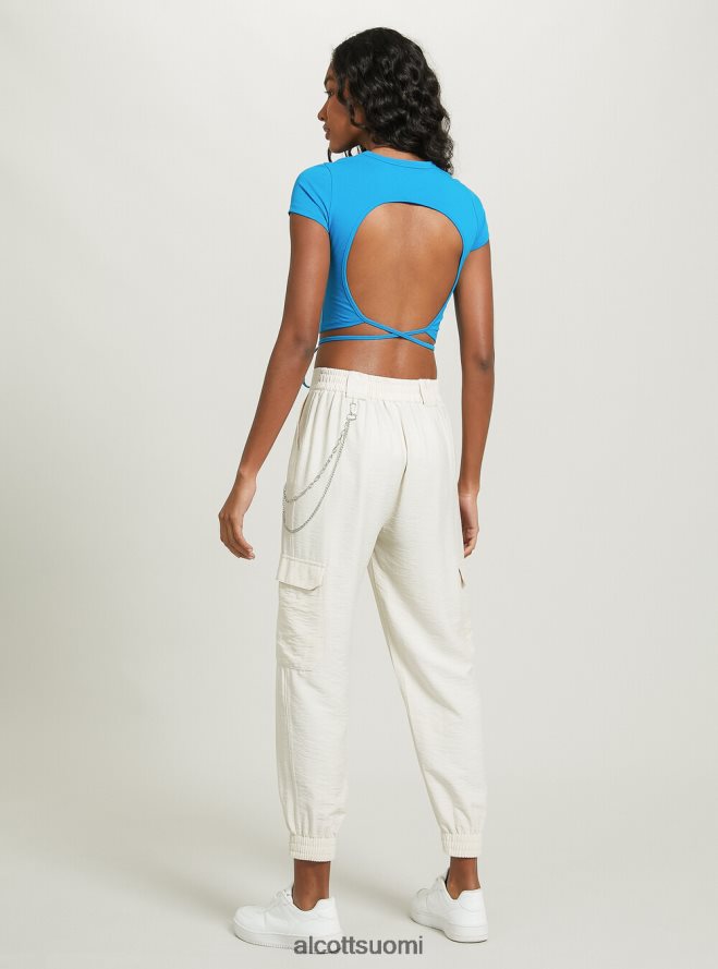 vaatetus fi Alcott naiset rajattu nauhallinen t-paita tai 3 oranssia valoa HL28P0521