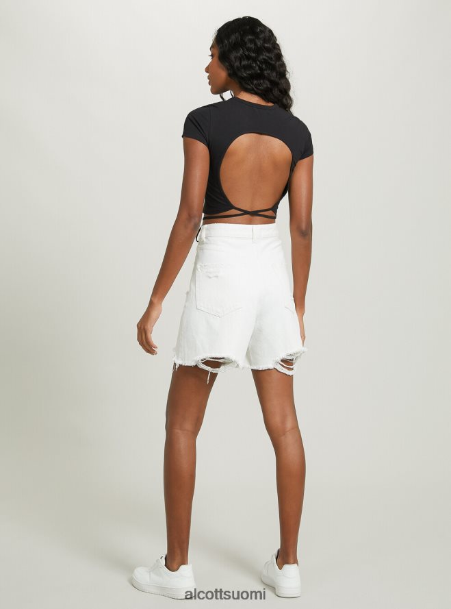 vaatetus fi Alcott naiset rajattu nauhallinen t-paita tai 3 oranssia valoa HL28P0522