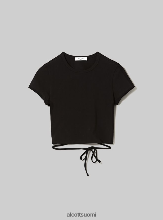 vaatetus fi Alcott naiset rajattu nauhallinen t-paita tai 3 oranssia valoa HL28P0522