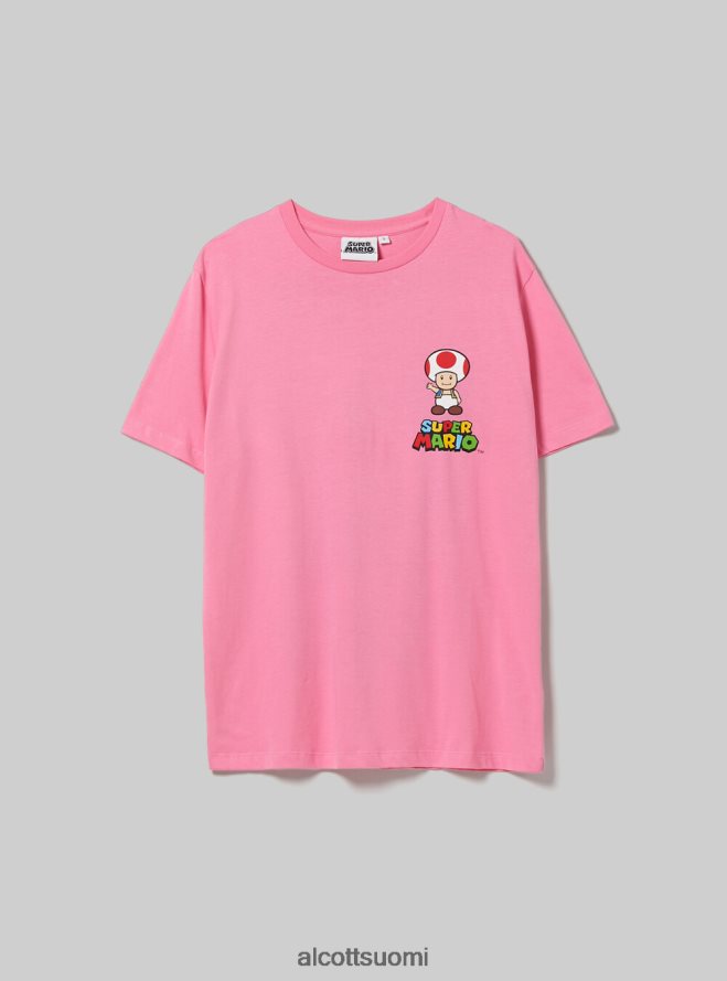 vaatetus fi Alcott naiset super mario t-paita pk2 vaaleanpunainen medium HL28P031