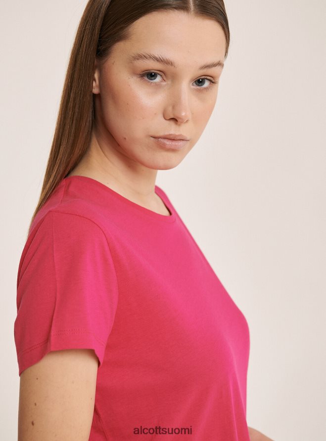 vaatetus fi Alcott naiset ylisuuri tavallinen puuvillainen t-paita valkoinen HL28P0292