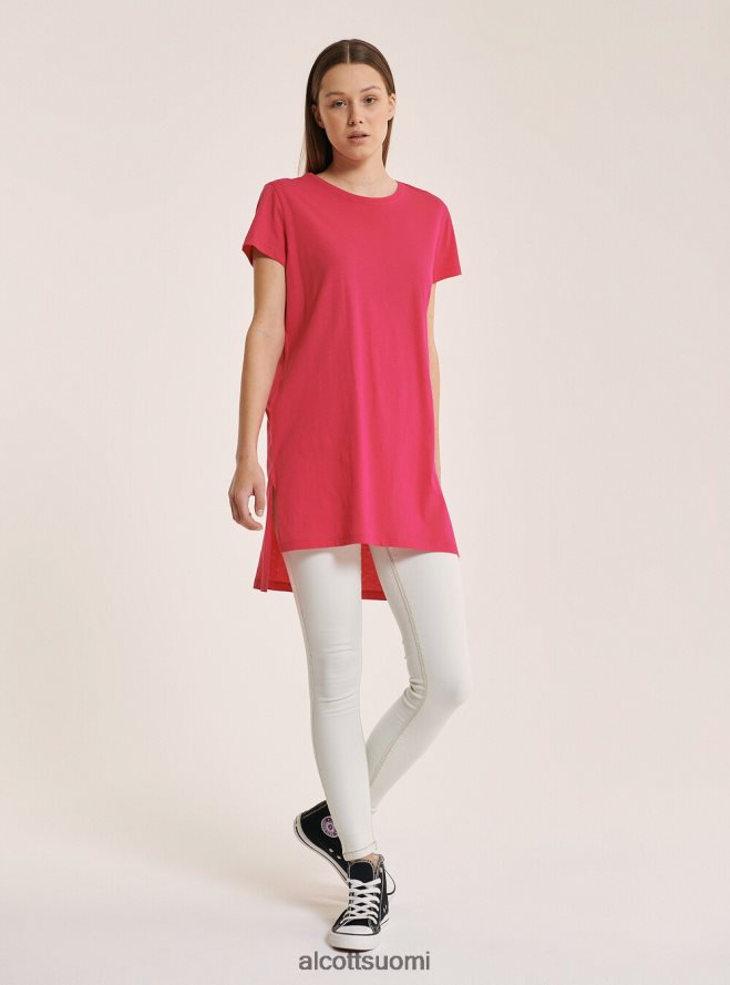 vaatetus fi Alcott naiset ylisuuri tavallinen puuvillainen t-paita valkoinen HL28P0292