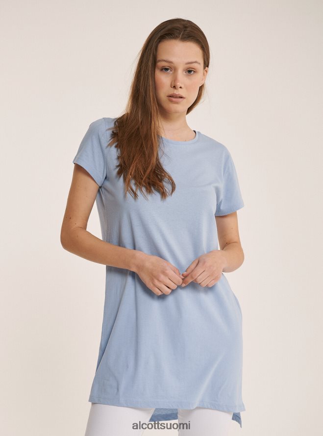 vaatetus fi Alcott naiset ylisuuri tavallinen puuvillainen t-paita valkoinen HL28P0350