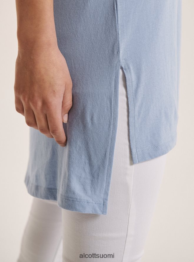 vaatetus fi Alcott naiset ylisuuri tavallinen puuvillainen t-paita valkoinen HL28P0350