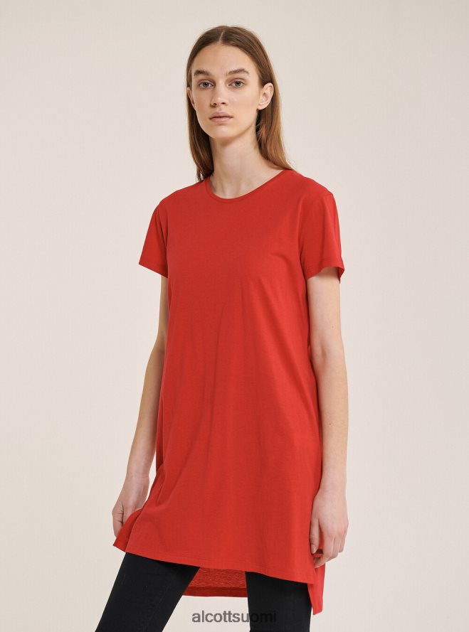 vaatetus fi Alcott naiset ylisuuri tavallinen puuvillainen t-paita valkoinen HL28P0351