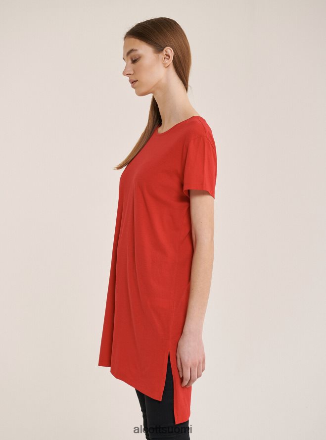 vaatetus fi Alcott naiset ylisuuri tavallinen puuvillainen t-paita valkoinen HL28P0351