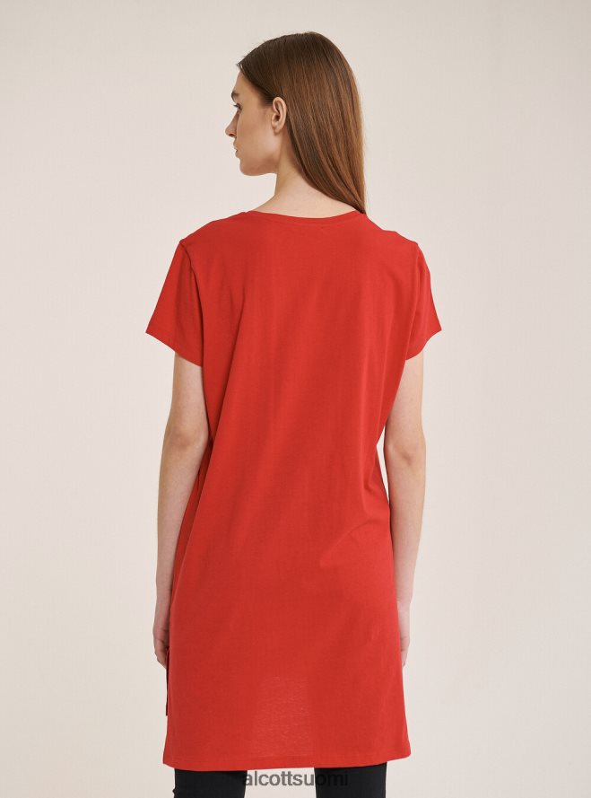 vaatetus fi Alcott naiset ylisuuri tavallinen puuvillainen t-paita valkoinen HL28P0351