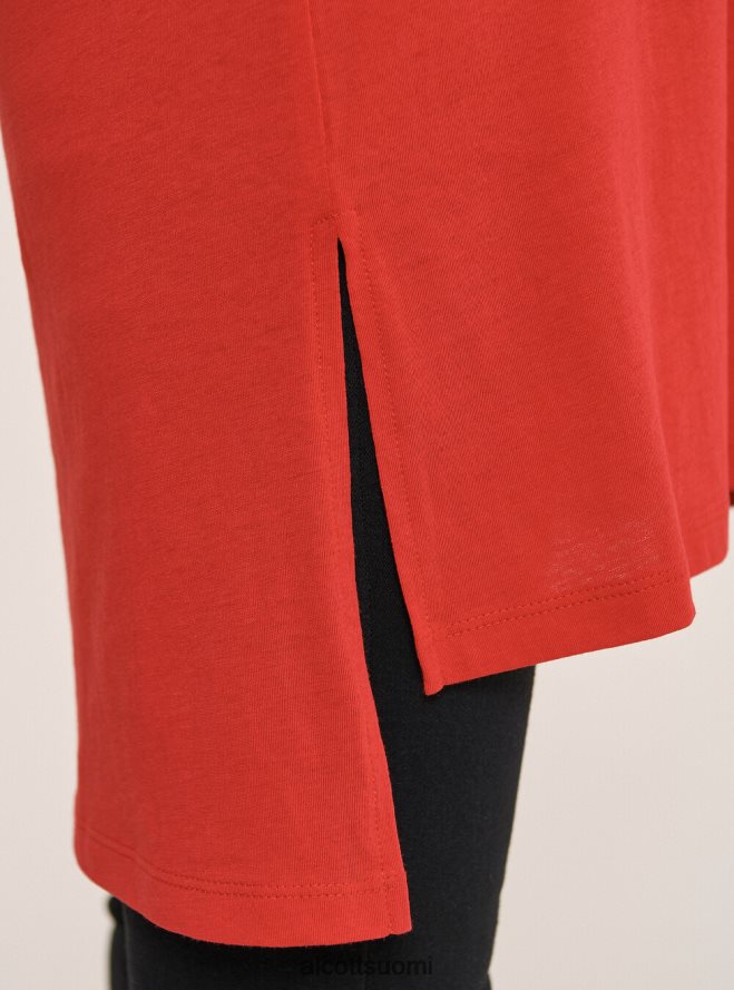 vaatetus fi Alcott naiset ylisuuri tavallinen puuvillainen t-paita valkoinen HL28P0351