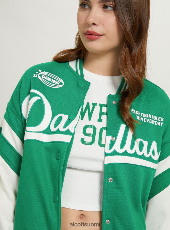 vaatetus fi Alcott naiset college bomber -takki painatuksella br1 ruskea tumma HL28P0256