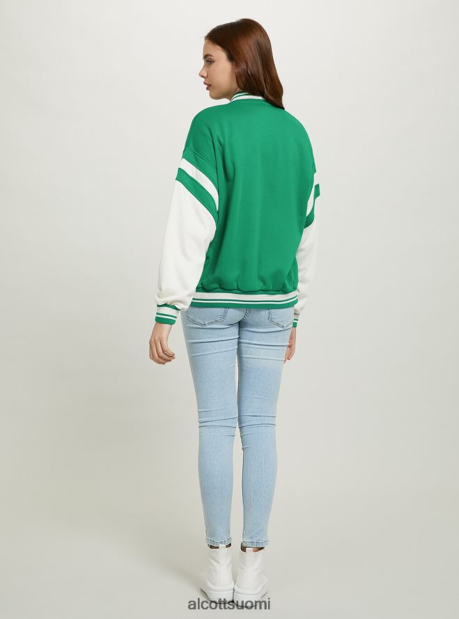 vaatetus fi Alcott naiset college bomber -takki painatuksella br1 ruskea tumma HL28P0256