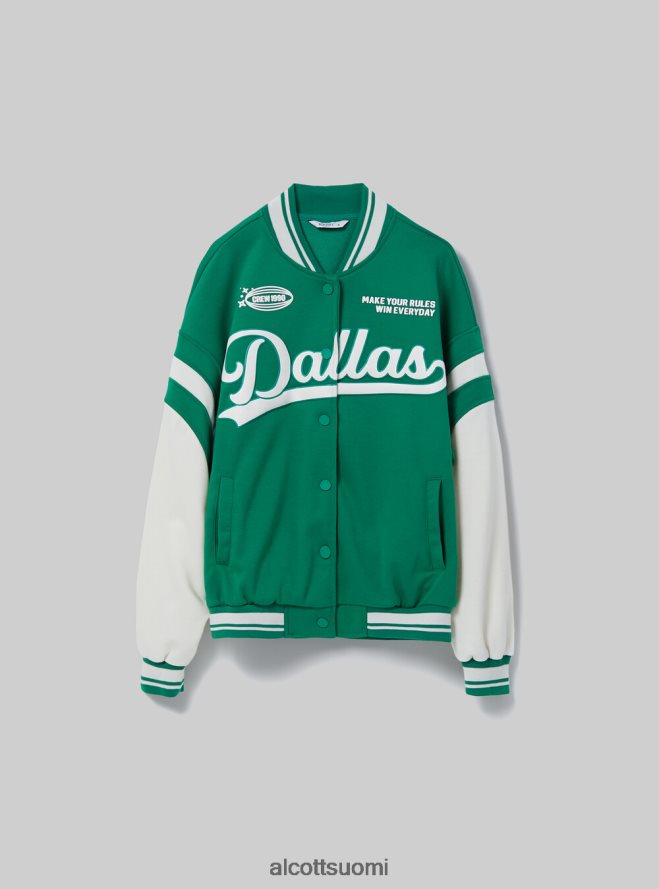 vaatetus fi Alcott naiset college bomber -takki painatuksella br1 ruskea tumma HL28P0256