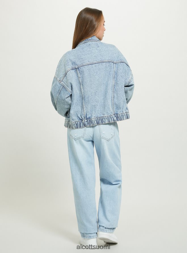 vaatetus fi Alcott naiset farkkutakki joustavalla vyötäröllä d006 taivaansininen HL28P0490