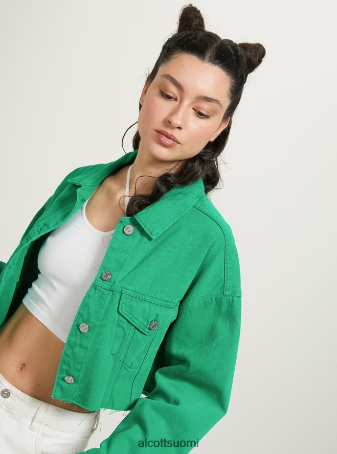 vaatetus fi Alcott naiset giubbotto leikattu denim coloratoon fx2 fuxia medium HL28P0129