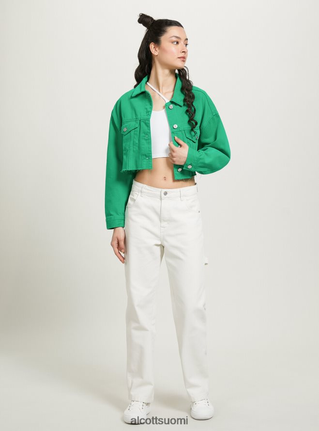 vaatetus fi Alcott naiset giubbotto leikattu denim coloratoon fx2 fuxia medium HL28P0129