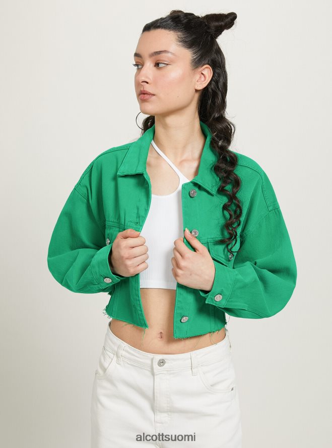 vaatetus fi Alcott naiset giubbotto leikattu denim coloratoon fx2 fuxia medium HL28P0129