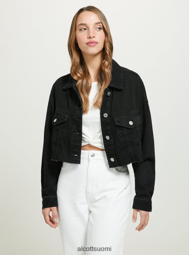 vaatetus fi Alcott naiset giubbotto leikattu denim coloratoon fx2 fuxia medium HL28P0373