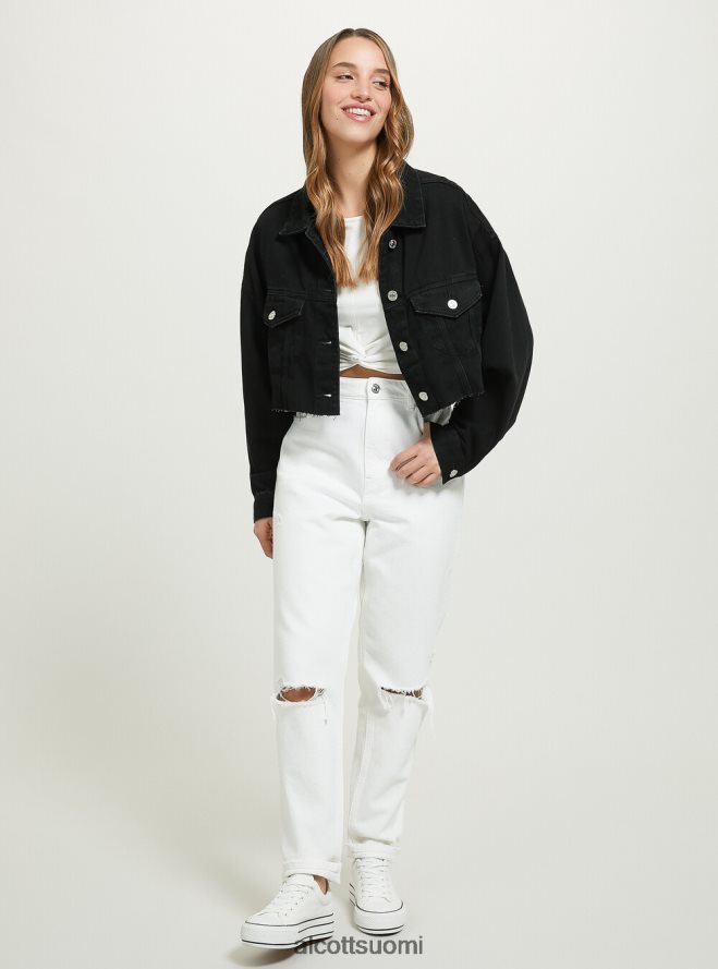 vaatetus fi Alcott naiset giubbotto leikattu denim coloratoon fx2 fuxia medium HL28P0373