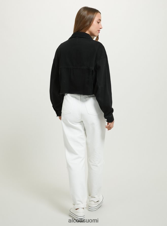 vaatetus fi Alcott naiset giubbotto leikattu denim coloratoon fx2 fuxia medium HL28P0373