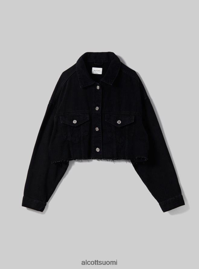 vaatetus fi Alcott naiset giubbotto leikattu denim coloratoon fx2 fuxia medium HL28P0373