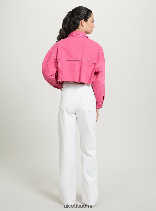 vaatetus fi Alcott naiset giubbotto leikattu denim coloratoon fx2 fuxia medium HL28P05